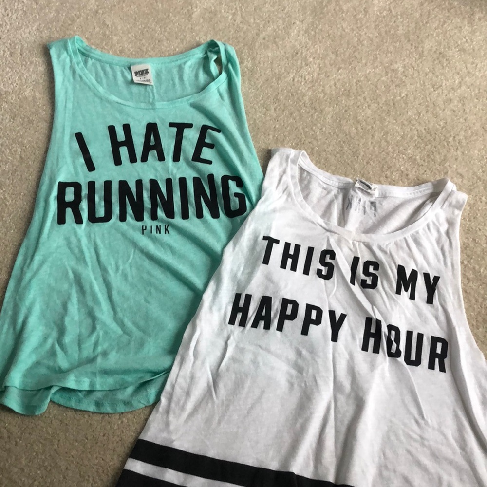PINK muscle tanks